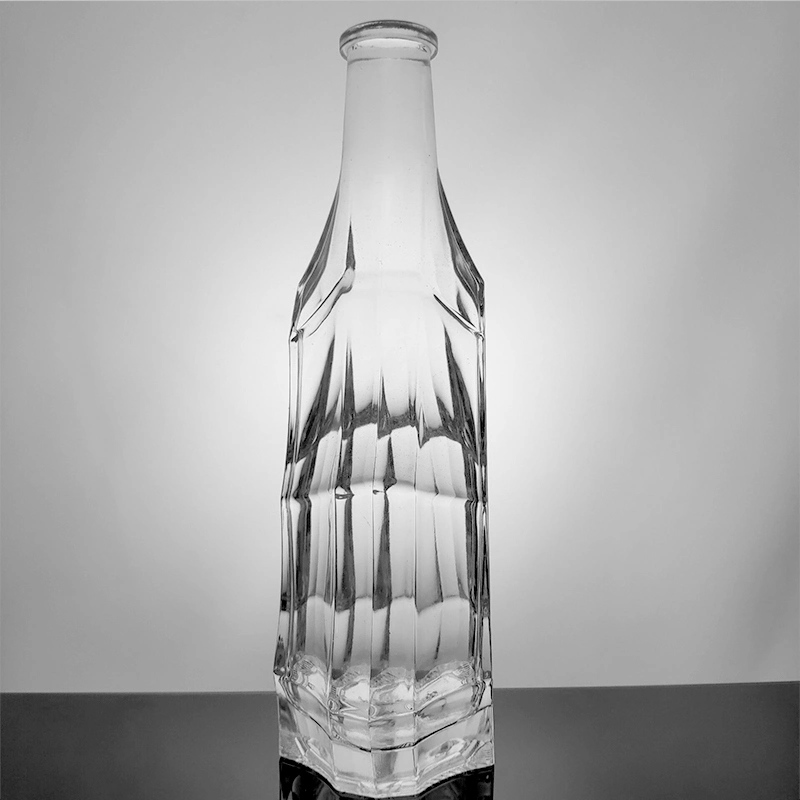 New Arrival 500ml Food Grade Clear Empty Head Shape Glass Bottle for Spirit/Whisky/Gin/Liquor