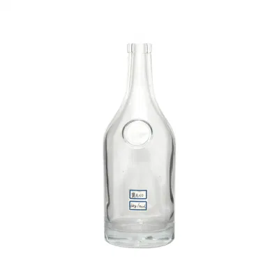 Großhandel neueste Art High-Capacity Food Grade Whisky Wodka Brandy Likör Glasflasche mit guter Qualität